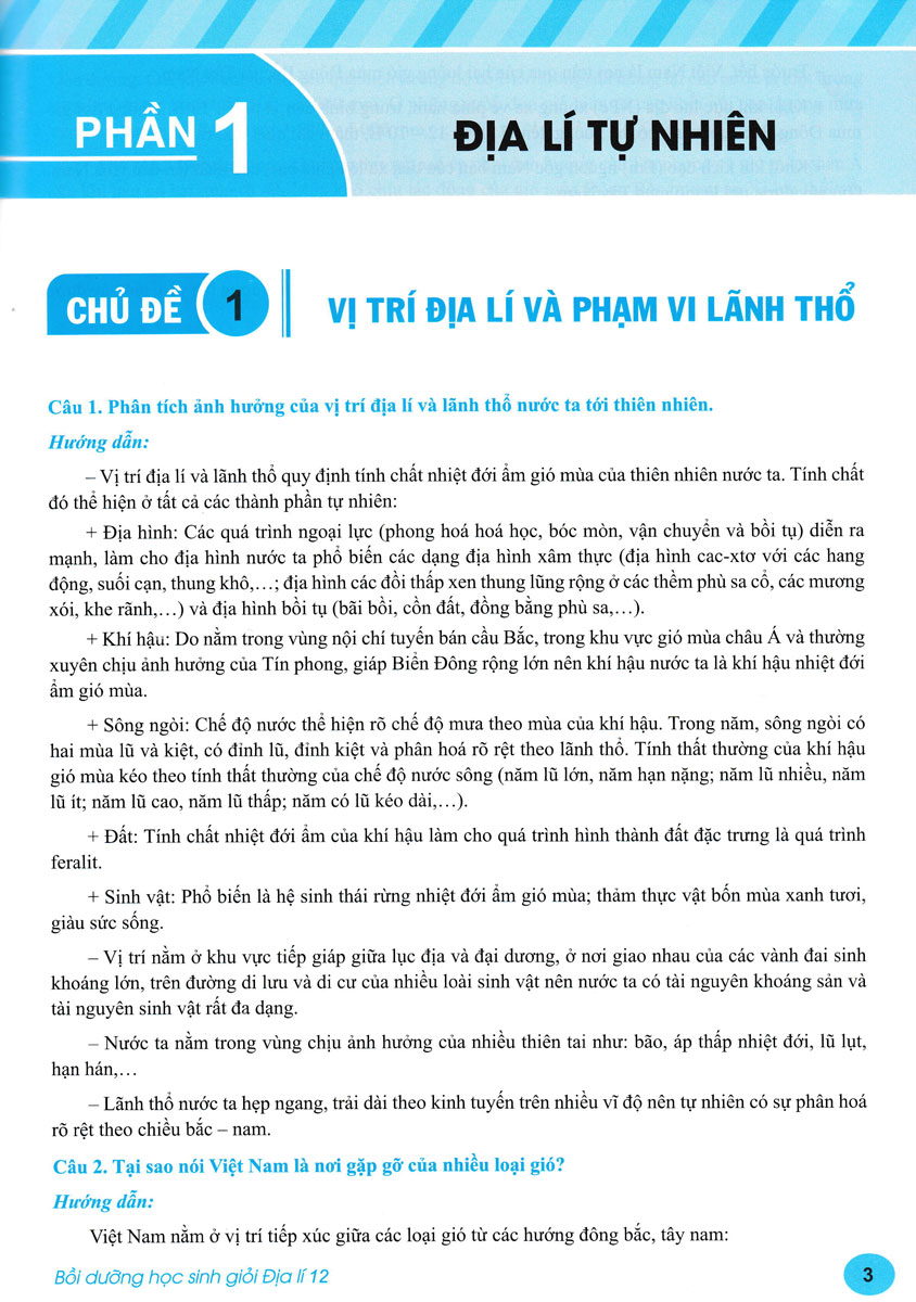 ND - Bồi Dưỡng Học Sinh Giỏi Địa Lí 12 (Biên Soạn Theo Chương Trình GDPT Mới)