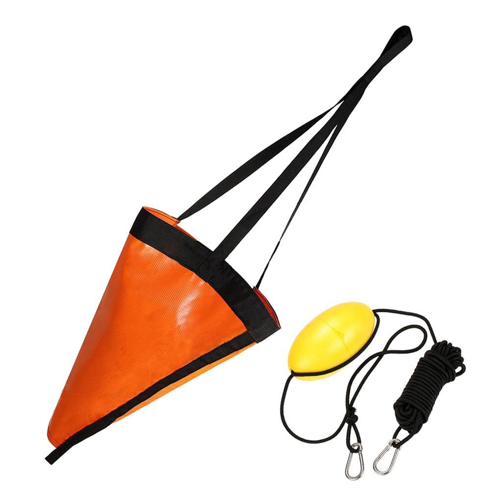 Anchor Drogue Drfiting Brake + 24inches Tow Rope for 21ft / 6.2m boat