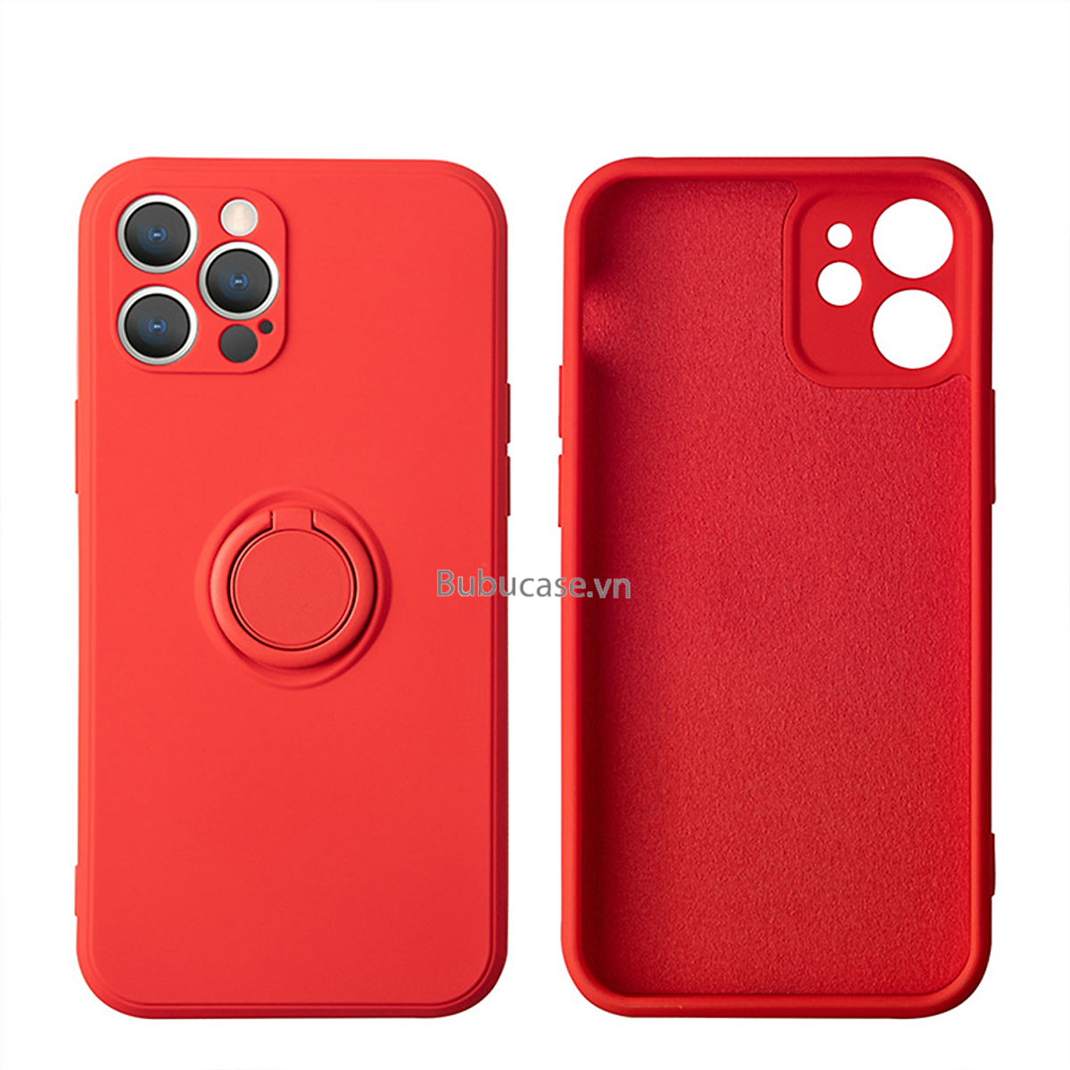 Ốp Lưng Chống Bẩn Tích Hợp Ring Holder Dành Cho IPhone 11 / 11Pro / 11Promax / 12 / 12Pro / 12 Promax / 12 Mini - Chân Đế Giá Đỡ Xoay 360 Độ, Kèm Dây Đeo Tay, Tương Thích Đế Sạc Không Dây