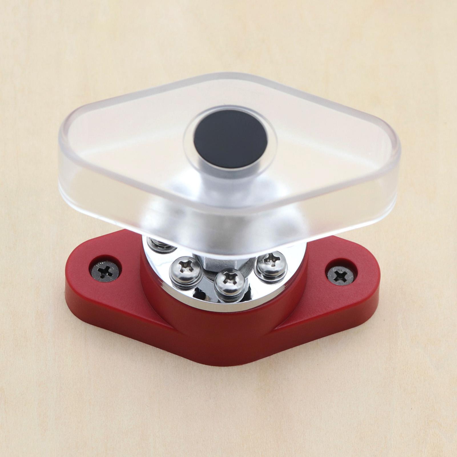 300A Stud Terminal Distribution Stud Junction Post 8 Terminal Block with Transparent Cover Stud 3/8inch