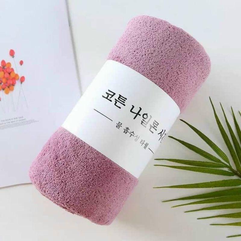 Hàng Loại 1 Siêu Đẹp - Khăn Tắm Lông Cừu Hàn Quốc Cao Cấp 70x140cm Chất Bông Siêu Mềm Mịn Thấm Nước Cực Nhanh