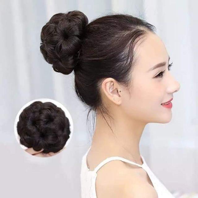 Búi tóc giả hình hoa