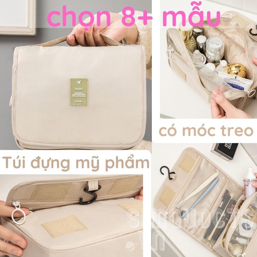 Túi đựng mỹ phẩm đồ du lịch đa năng có móc treo