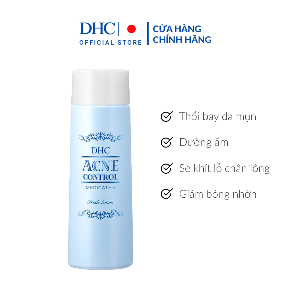 Nước Cân Bằng Da Hỗ Trợ Điều Trị Mụn DHC Acne Control Fresh Lotion (100ml)