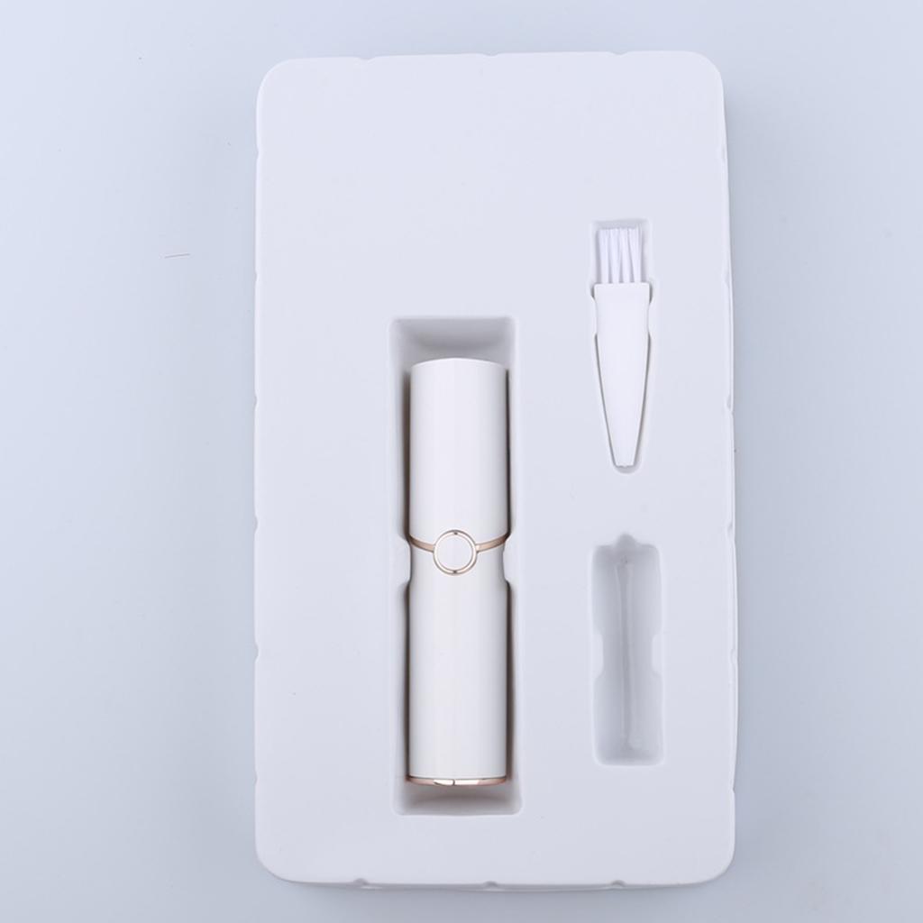 Facial Hair Remover   for Women Waterproof Painless USB White