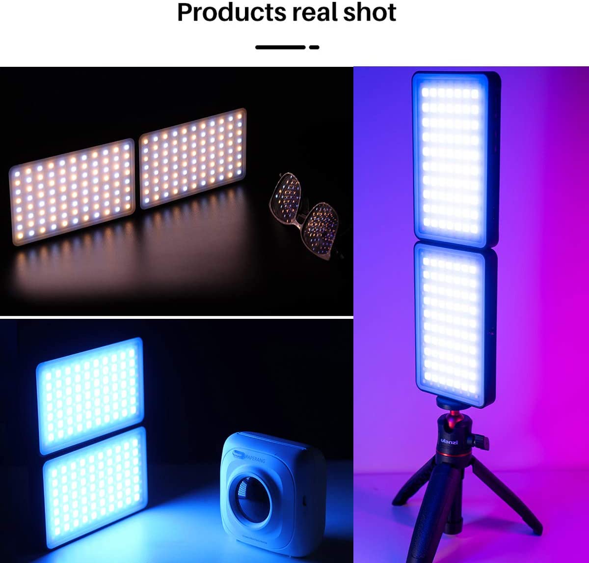 Đèn Led VIJIM R316 RGB Video LED Light, Đèn Có Thể Gập Lại Linh Hoạt, Pin Tích Hợp Dung Lượng 3200mAH, Dùng Chụp Ảnh Bằng Máy Ảnh YouTube Videos Studio Vlog - Hàng Chính Hãng