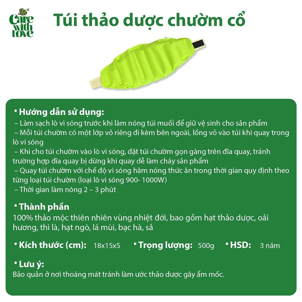 Túi Chườm Thảo Dược Giảm Đau Cổ Gáy Làm Nóng Bằng Lò Vi Sóng - Care With Love