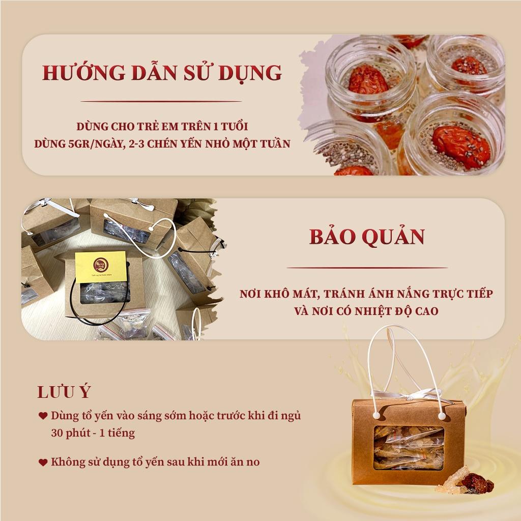 Set tổ yến sào tinh chế baby Song An Food 10 túi cho bé