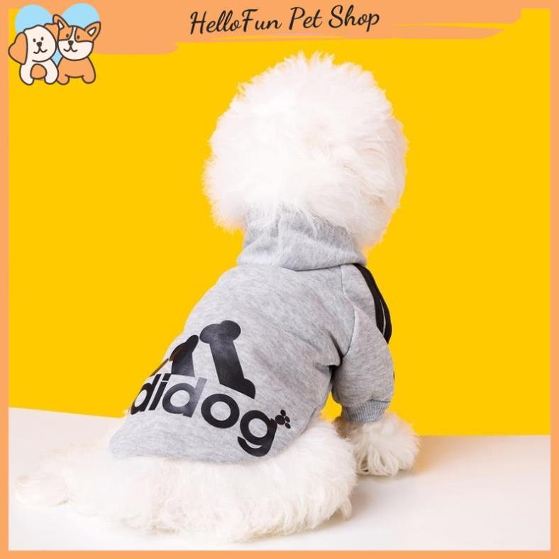 Áo nỉ Hoodie Adidog cho thú cưng, áo mùa đông cho chó mèo