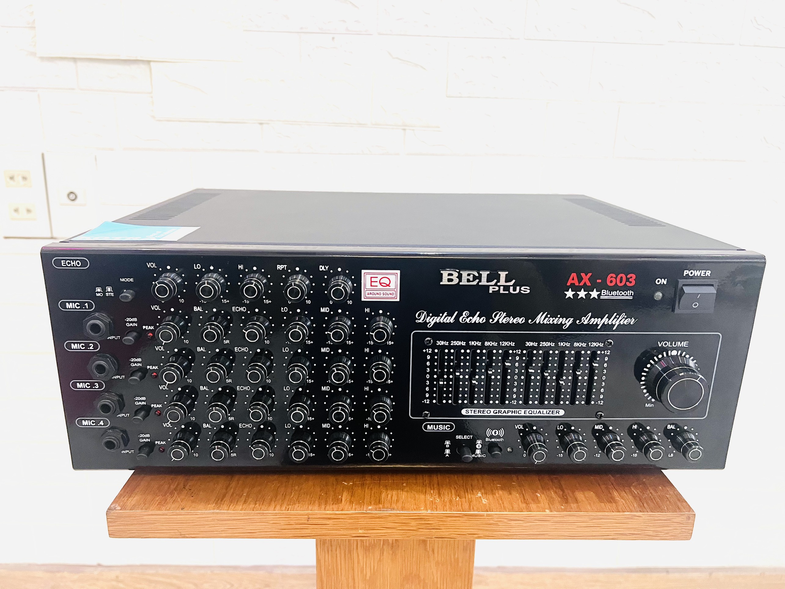 Âmpli karaoke và nghe nhạc 16 sò lớn AX - 603 Tích hợp Bluetooth công suất khoẻ BellPlus