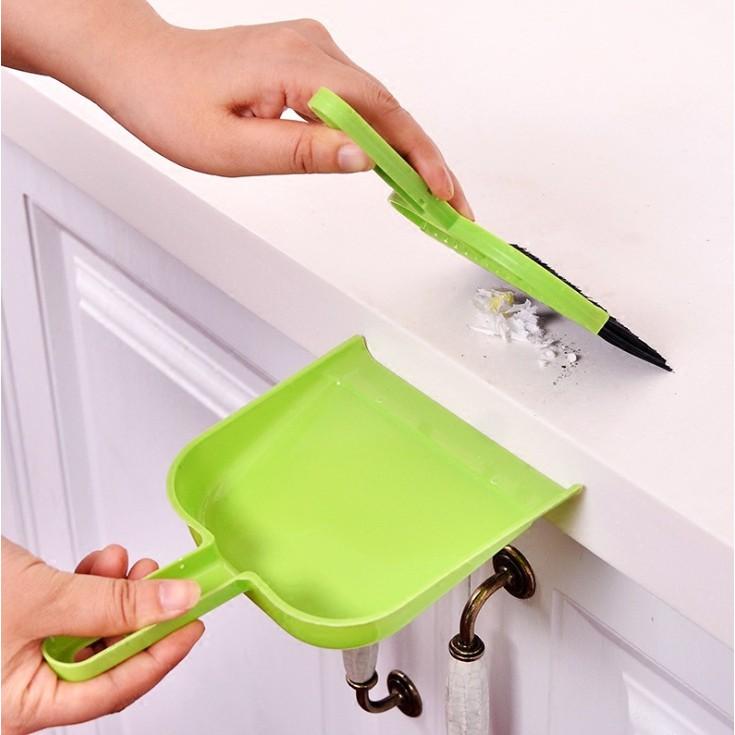 Bộ Chổi Quét Bụi Kèm Ki Nhỏ Gọn Tiện Dụng