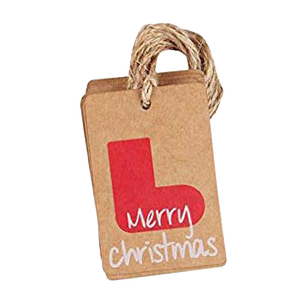 100 Pcs / Set Gift Tag Paper Tag Hanging Labels Hanging Tags Signs Pendant Paper Labels