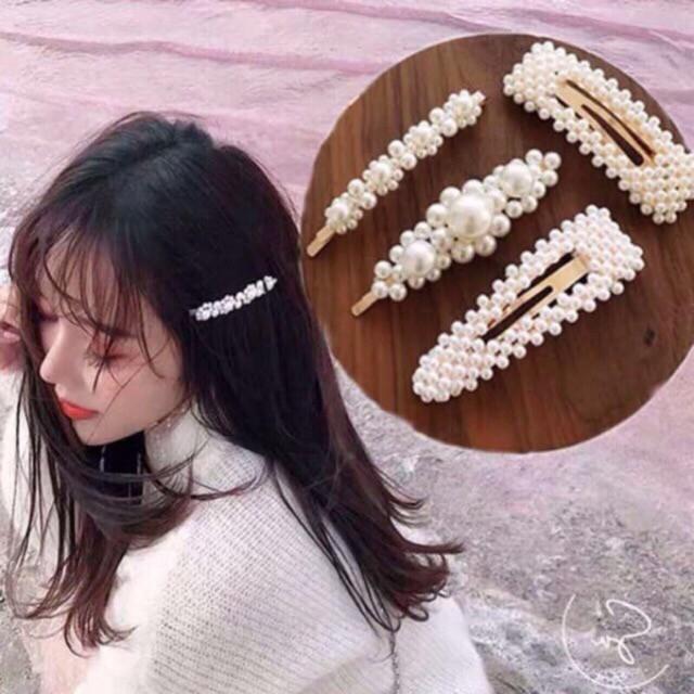 Sét 4 kẹp tóc hàn quốc siêu xinh .
