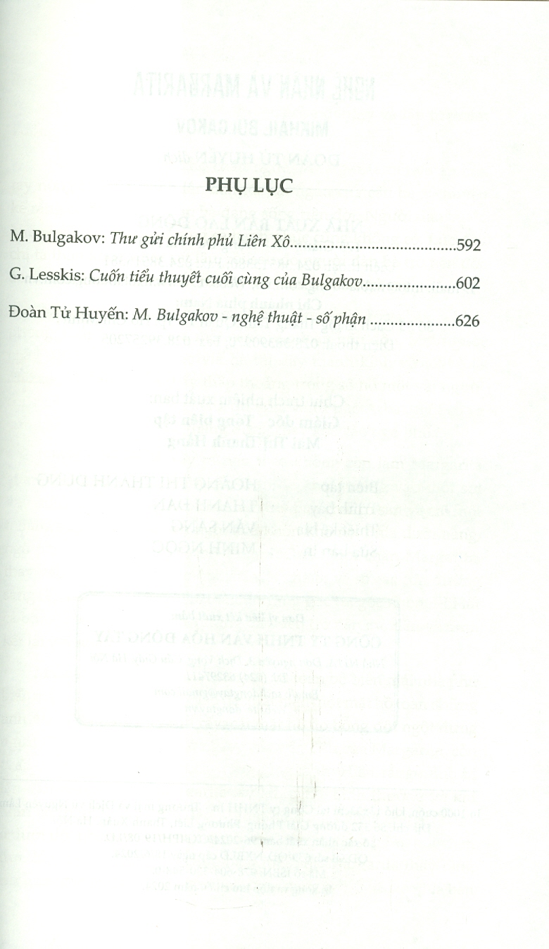 Nghệ Nhân Và Margarita - Mikhail Bulgakov