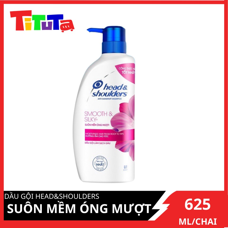 Combo 2 Dầu Gội Head &amp; Shoulders Suôn Mềm Óng Mượt 625ml