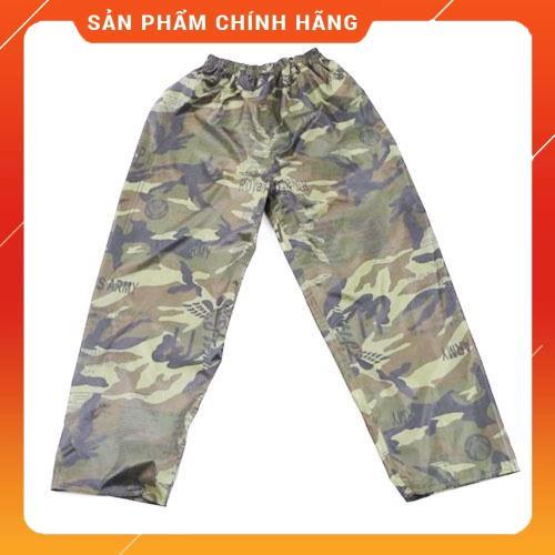 Áo Mưa Bộ Rằn Ri Nam Nữ Cao Cấp Đủ Size, Bộ Quần Áo Mưa Lính Vải Dù Dày Siêu Bền, An Toàn
