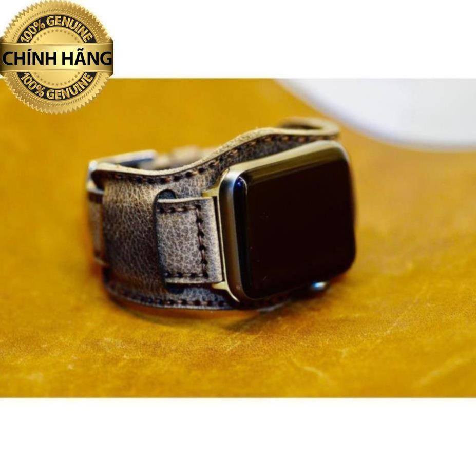 DÂY ĐỒNG HỒ DA SÁP NGỰA VÂN HẠT TỰ NHIÊN RAM 1959 + TẤM BUNDSTRAP B2 - HÀNG CHÍNH HÃNG
