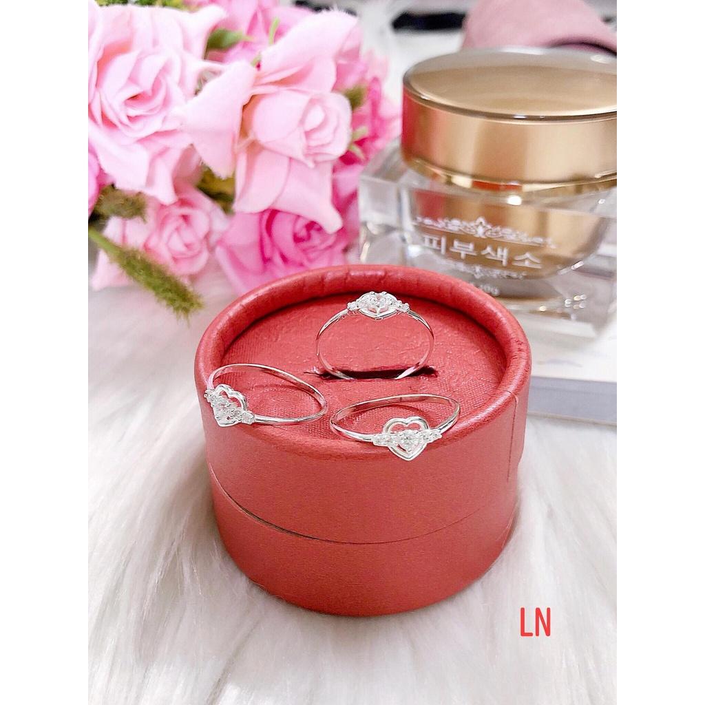 Nhẫn nữ bạc ta 925 xinh xắn,phụ kiện trang sức,MS3507,Vàng bạc an chi