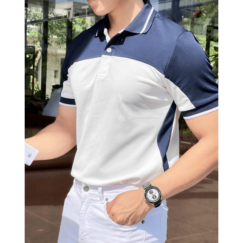 Áo thun POLO phối màu tay ngắn thời trang nam , nam tính hàn quốc tôn dáng cho các anhem THỜI TRANG NAM 1986
