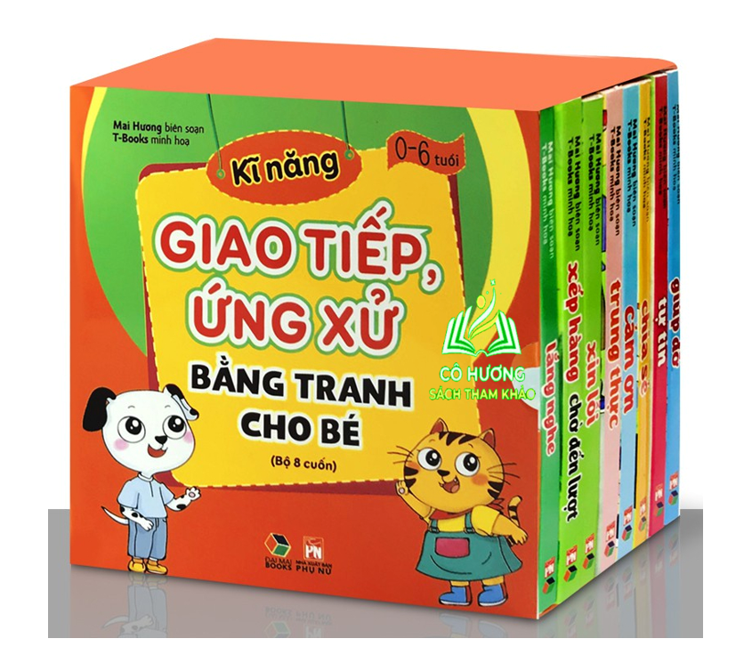 Sách - Kỹ Năng Giao Tiếp Ứng Xử Bằng Tranh Cho Bé - Bộ 8 Cuốn - MC