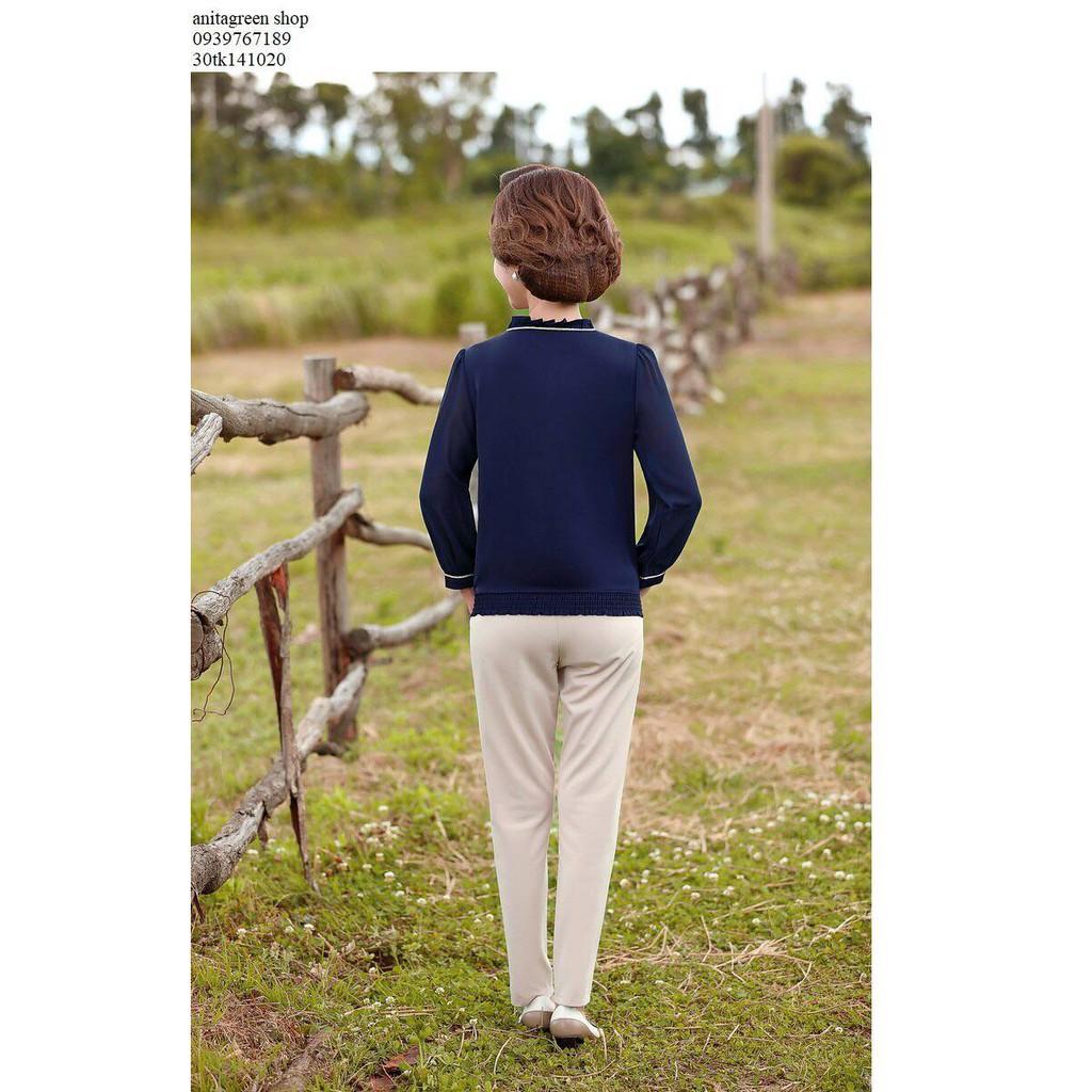 Tk141020a-ÁO KIỂU TRUNG NIÊN THẮT NƠ