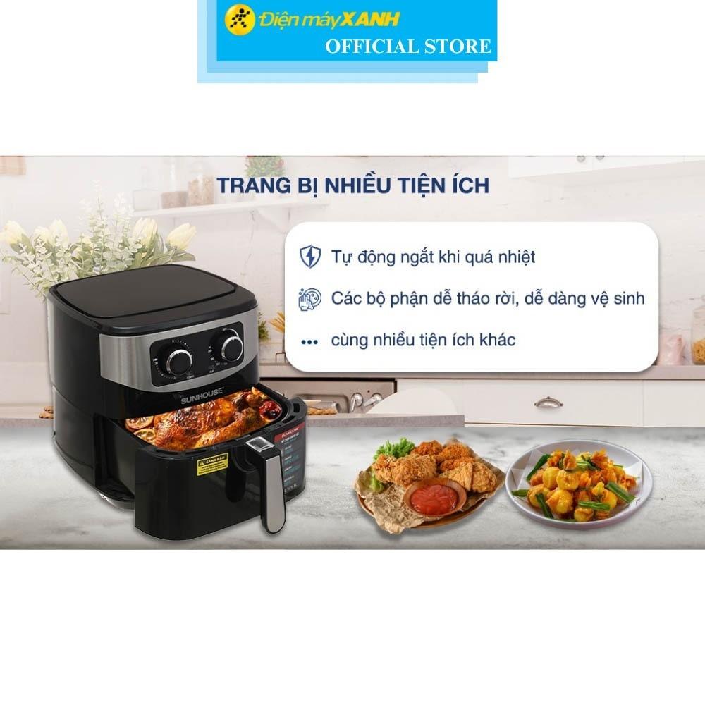 Nồi chiên không dầu Sunhouse SHD4062 6 lít - Hàng Chính Hãng