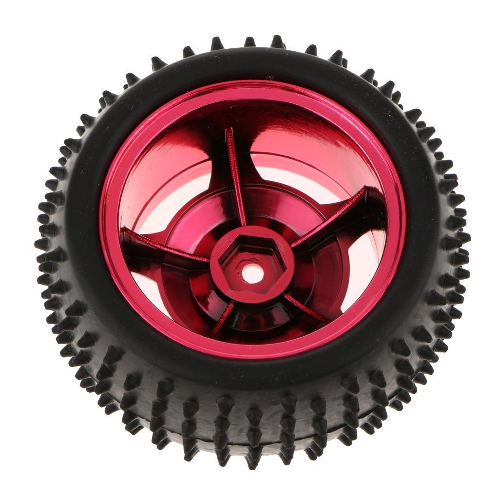 Small Smart Car Model Robot Rubber Tire Wheel 85x38mm For Arduino