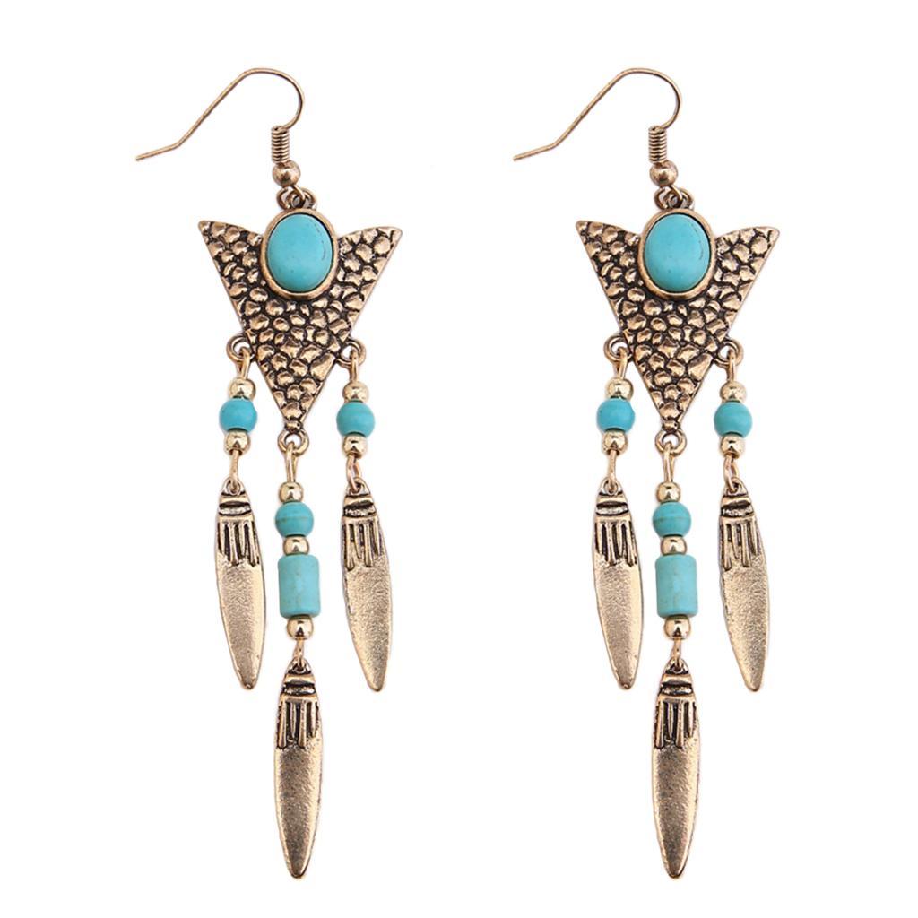 1Pair Vintage Charms Pendant Drop Earrings Women Dangle Earrings