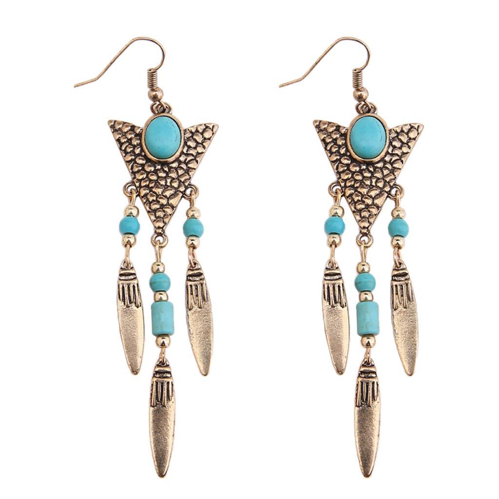 Vintage Charms Pendant Drop Earrings Women Dangle Earrings