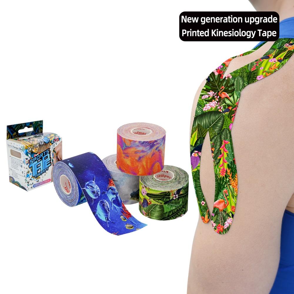 Kindmax in kỹ thuật số đàn hồi Kinesiology Băng cho thể thao giảm đau cơ bản vá vật lý vật lý trị liệu thể thao Color: Yoga Size: 5CM x 5M