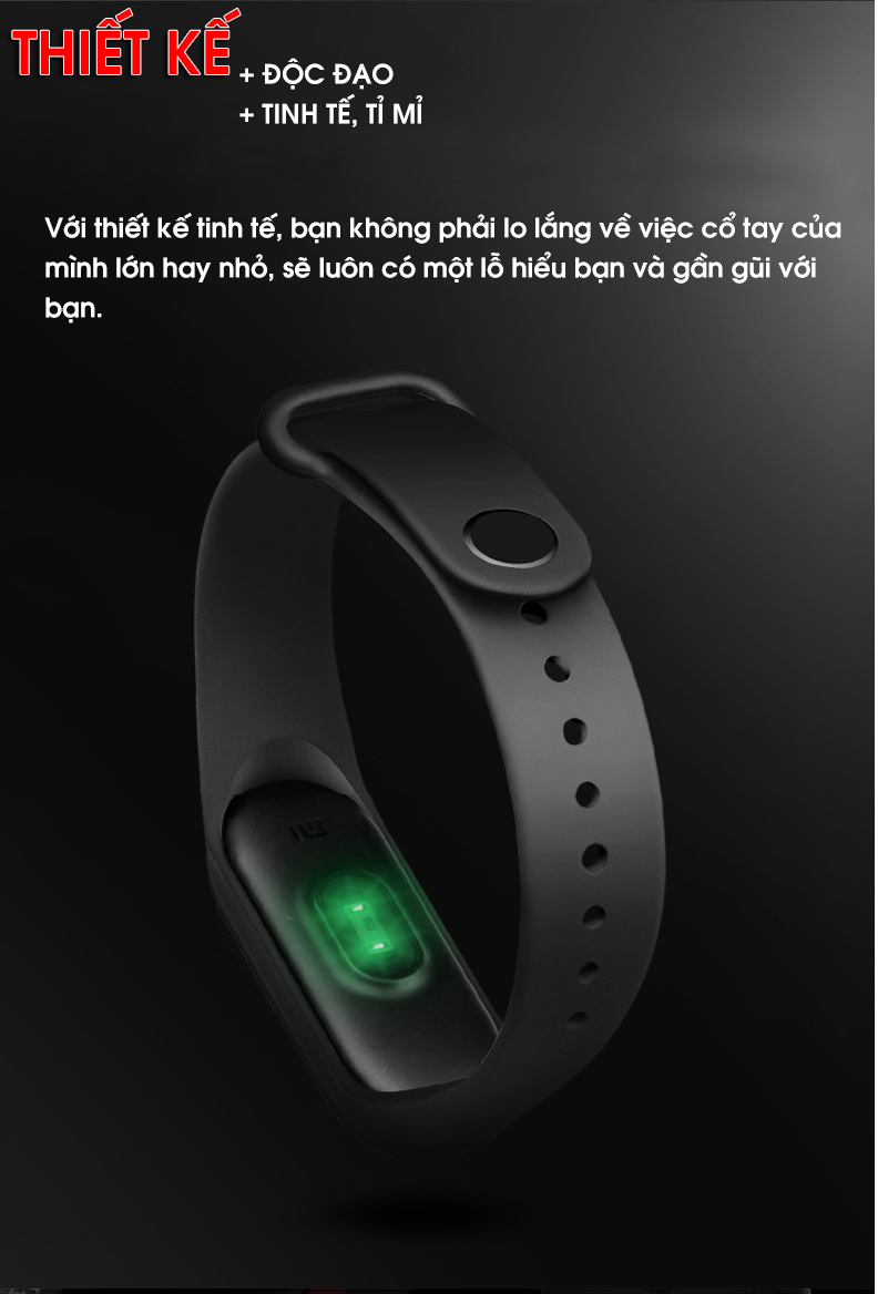 Dây Đeo Thay Thế Dành Cho Vòng Đeo Tay Thông Minh Mi Band 3 / Mi Band 4 - Hàng chính hãng PKCB
