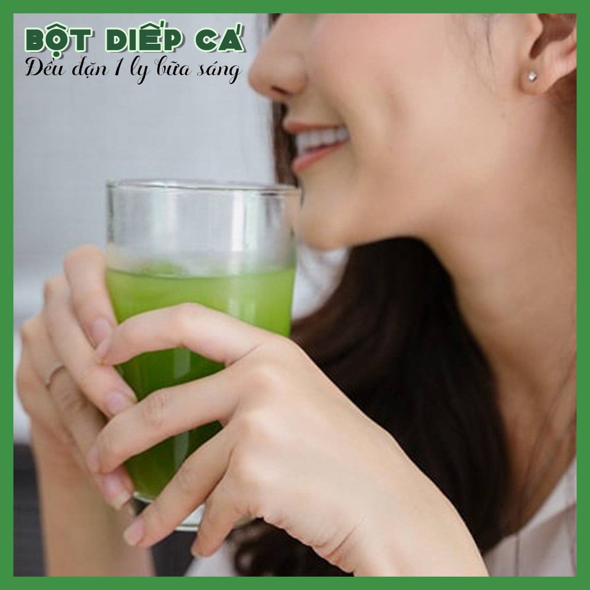 Bột Diếp Cá hữu cơ nguyên chất sấy lạnh Dalahouse - Tuýp 3gr - Mát Gan, ngừa mụn, ngừa trĩ và táo bón. Hỗ trợ bảo vệ Phổi