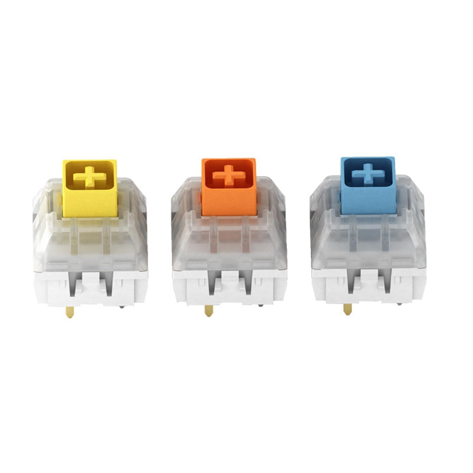 2-3pack Box Switches for Mechanical Gaming Keyboards Water Resistant yellow