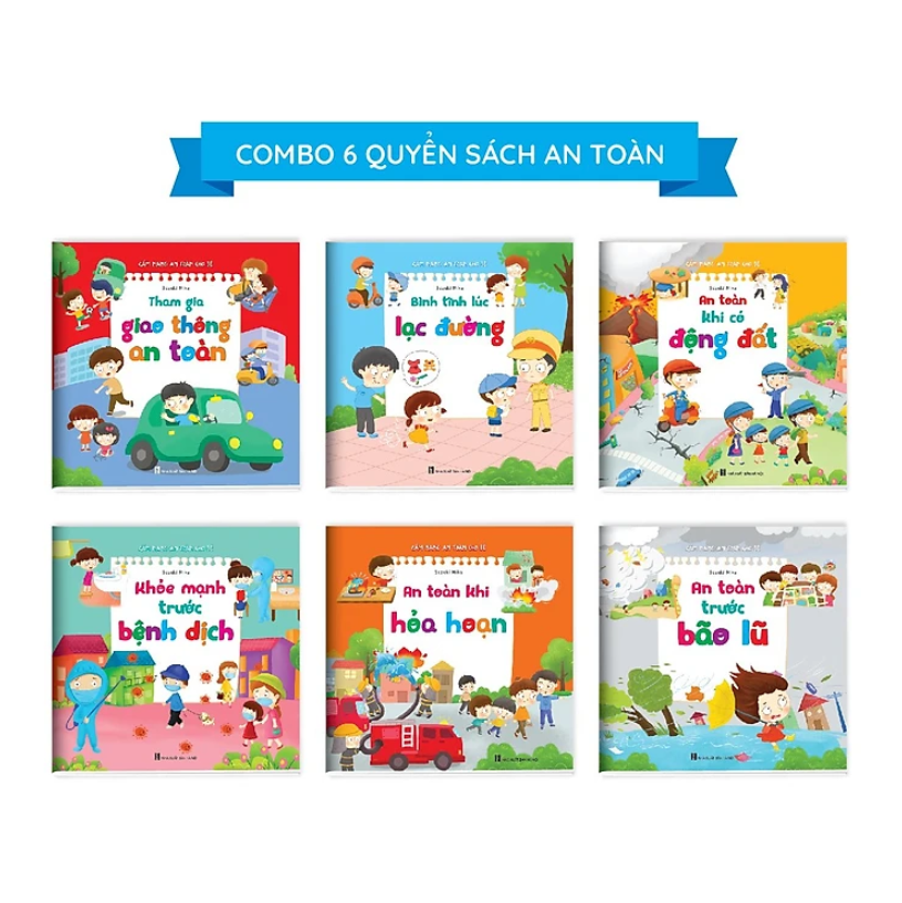 Bộ Sách Cẩm Nang An Toàn Dành Cho Bé Từ 3 - 12 Tuổi