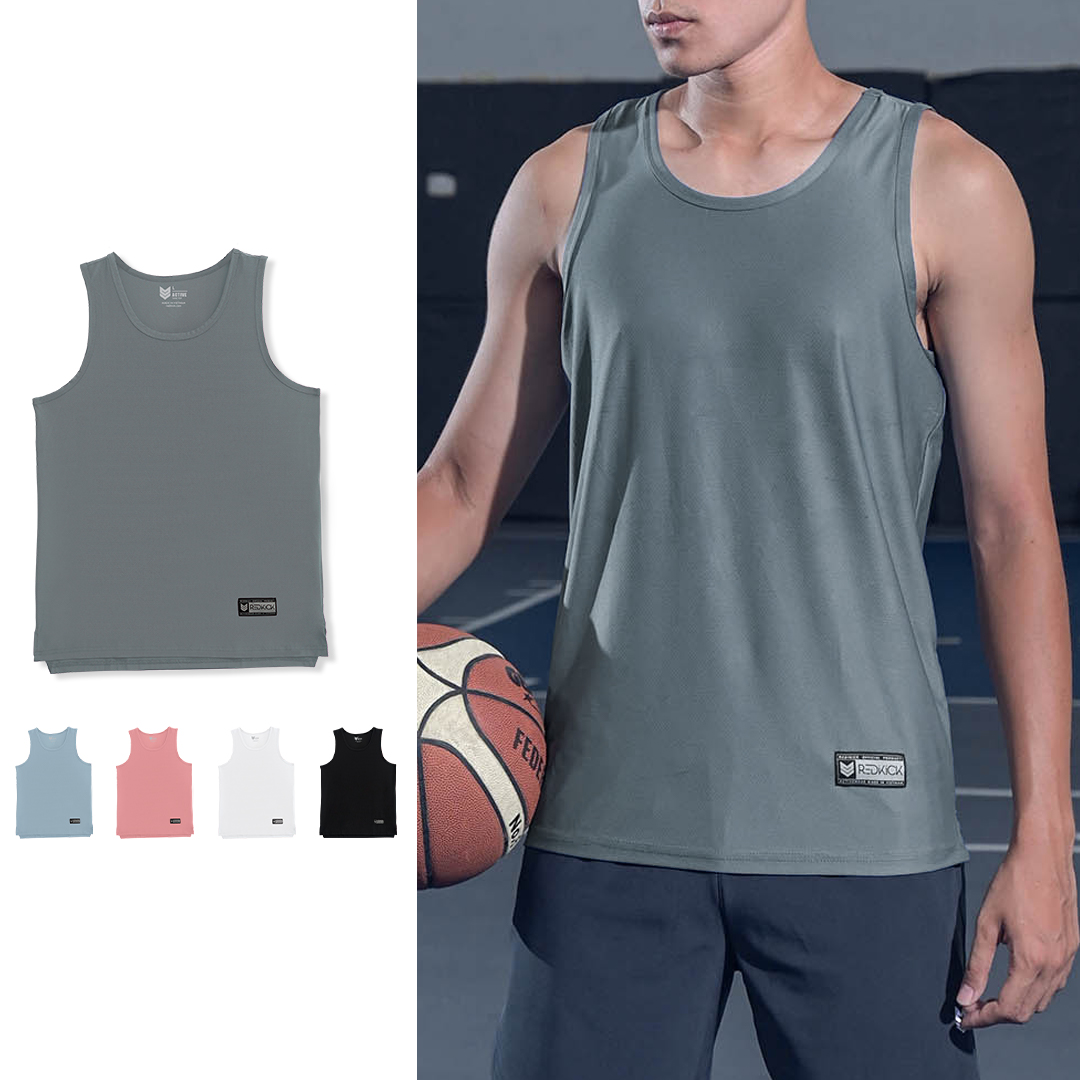 Áo ba lỗ Tanktop nam nữ thể thao áo sát nách co giãn thoáng mát Bóng rổ Bóng đá tập Gym Tennis Bóng chuyền - Redikick