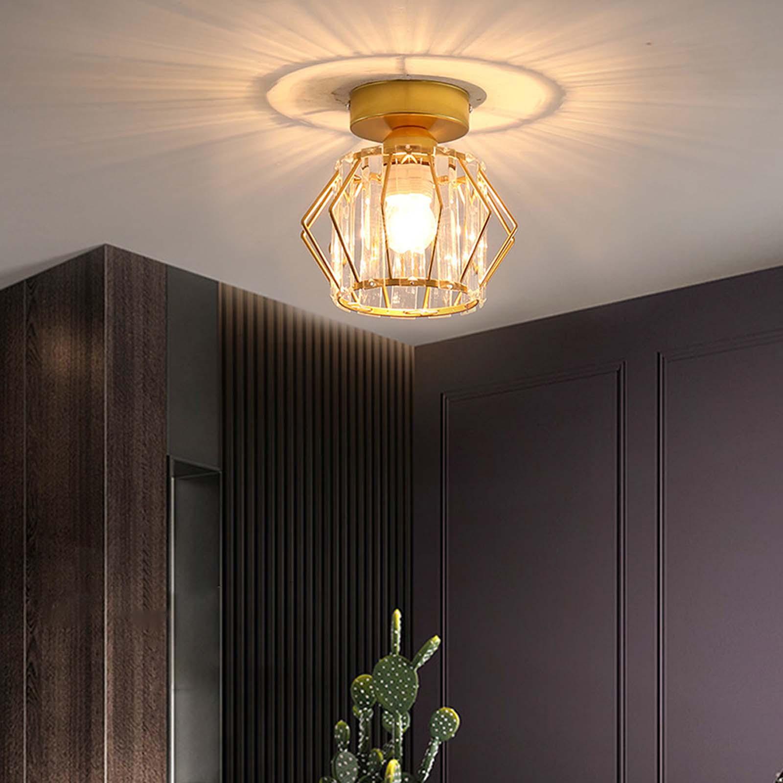 Modern Ceiling Lights Living Room Hallway Lighting E27 Base Front Porch Home Deocoration Ceiling Lamp Glass Minimalist Light Fixture