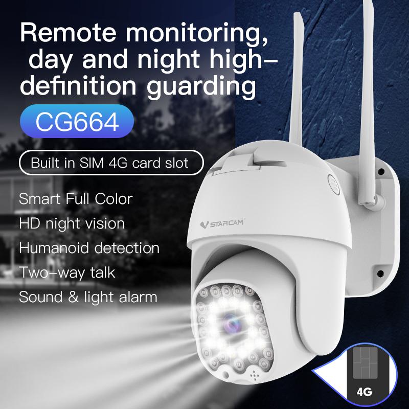 Camera IP 3G 3MP PTZ 1080p Máy ảnh bảo mật thẻ SIM ngoài trời HD AI phát hiện video của con người Video tối