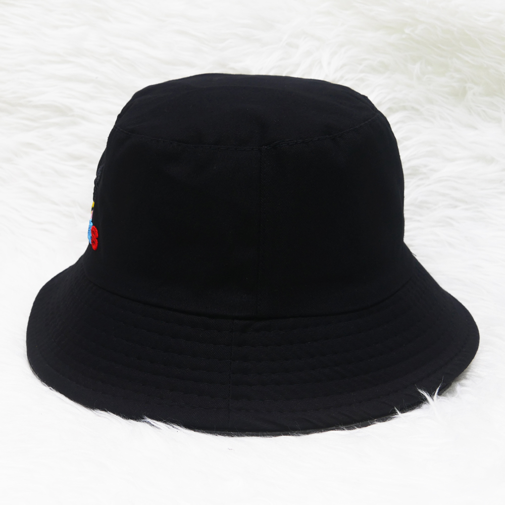 Nón bucket tai bèo thêu logo 3 lá, chữ nhiều màu vải cotton cao cấp thời trang phù hợp cho cả nam và nữ