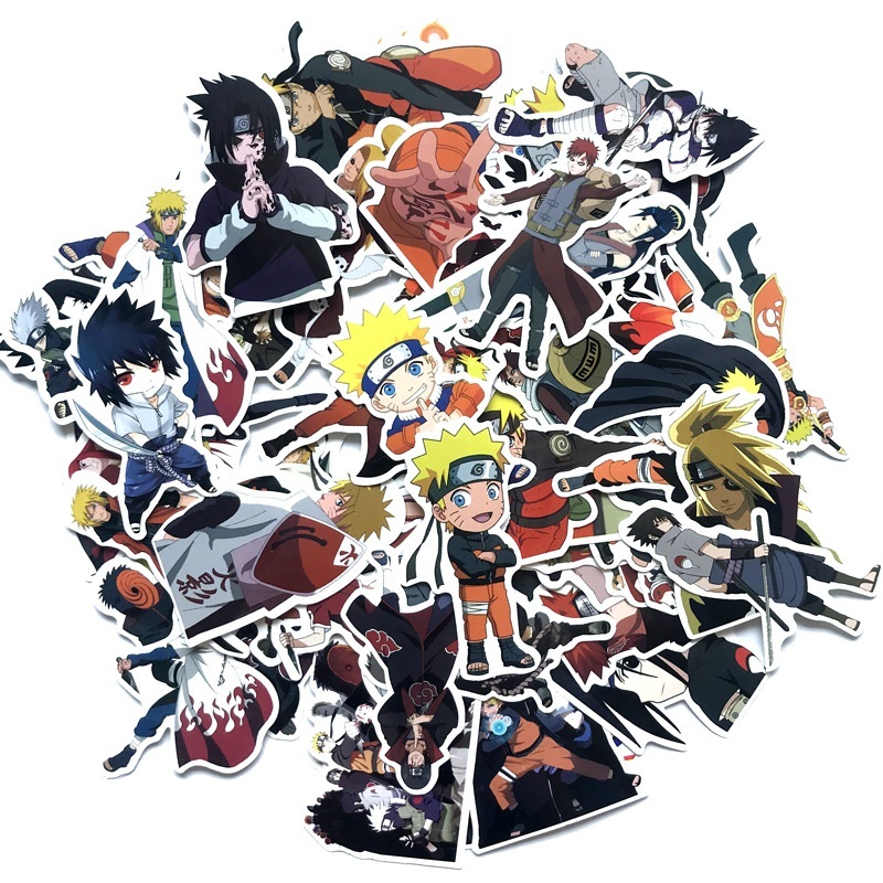 Bộ 60 miếng Sticker hình dán Naruto