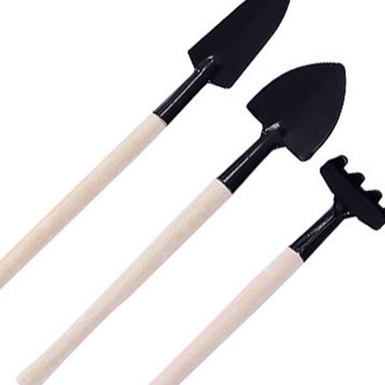 Bộ dụng cụ làm vườn mini cán gỗ LV106