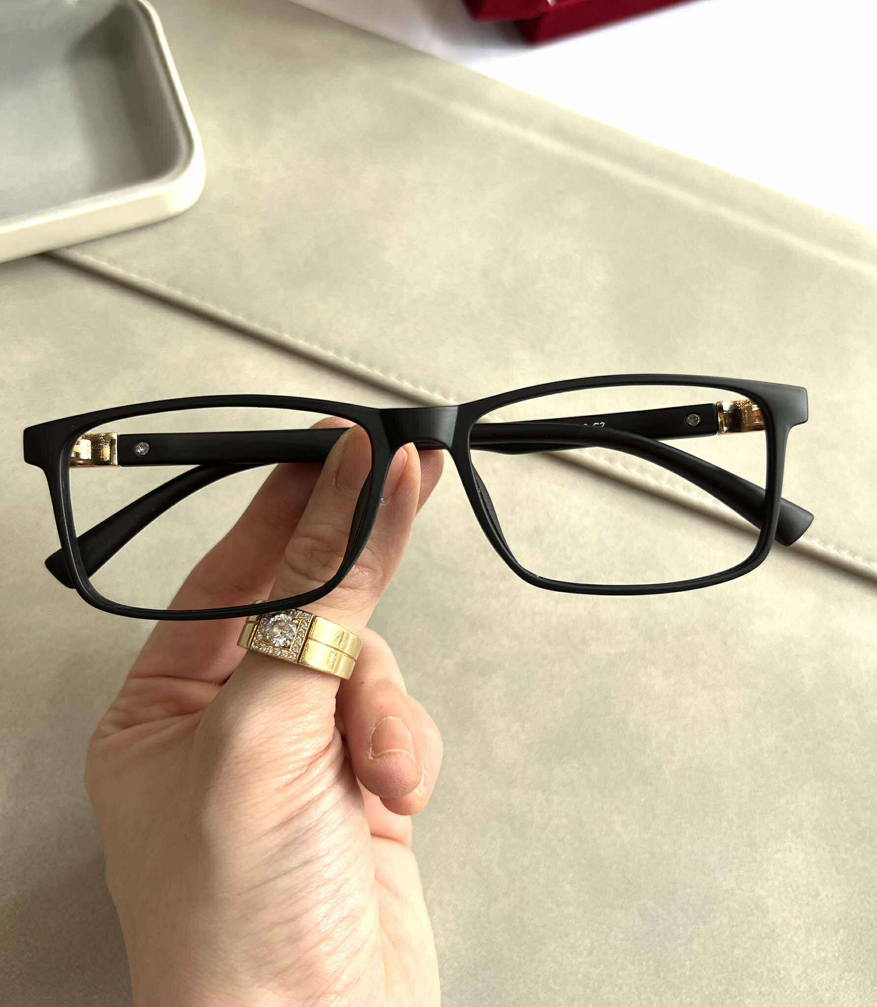 Kính Mắt, Gọng Kính Cận Unisex Dáng Chữ Nhật Basic Gọng Nhựa Dẻo Cao Cấp