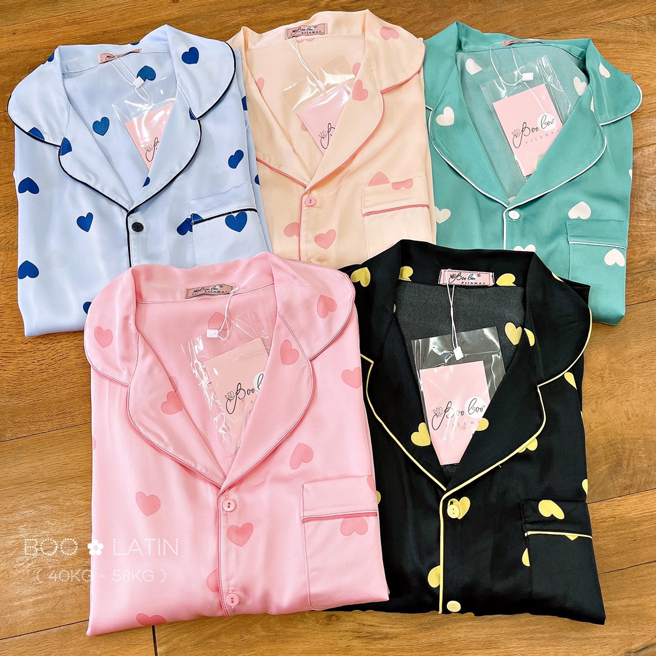 PIJAMA ĐỒ BỘ MẶC NHÀ NỮ, LỤA LATIN MỀM MỊN MƯỚT MÁT, TAY NGẮN QUẦN DÀI, HỌA TIẾT XINH XẮN ĐÁNG YÊU.