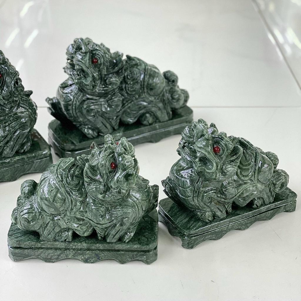 Tỳ Hưu Phong Thủy Đá Serpentine - Dài 20cm