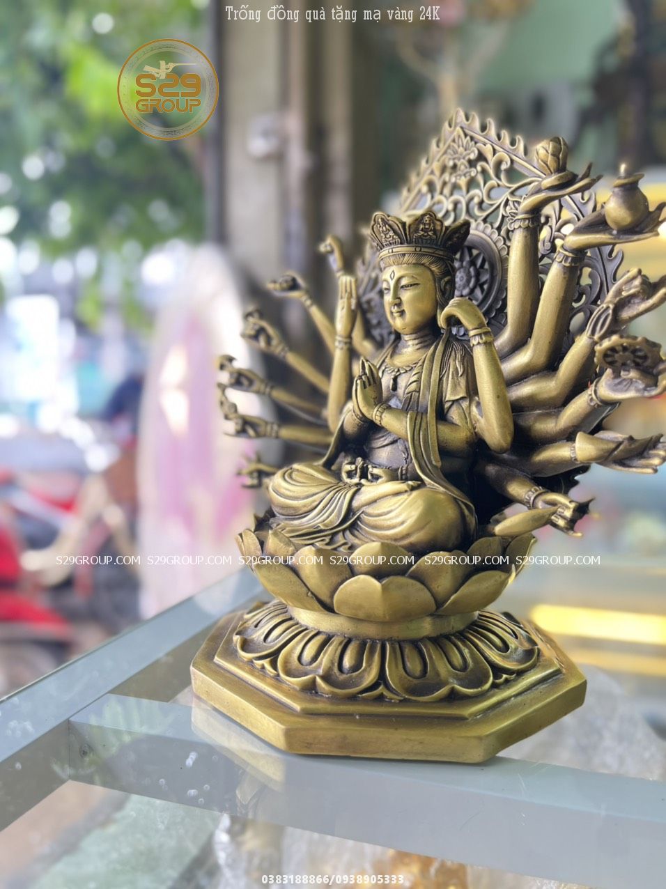 Chia sẻ: Đã thích Tượng Phật Chuẩn Đề bằng đồng cao 25cm , thường được đặt ở nơi tôn nghiêm sang trọng mang lại cảm giác bình yên,che chở
