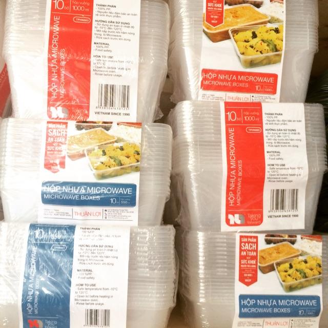 Hộp nhựa Microwave 550ml vuông