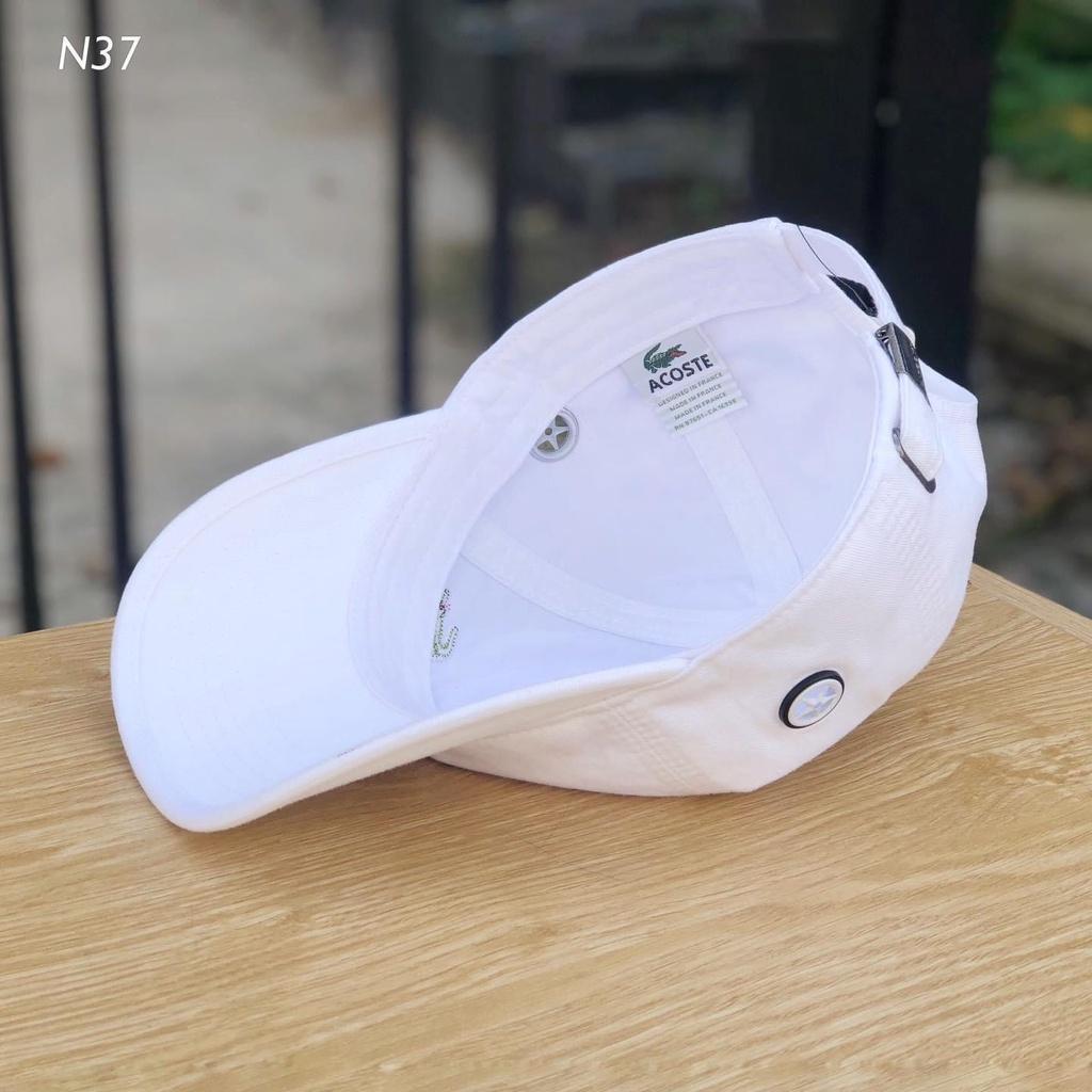 Mũ lưỡi trai Nón kết Nam Nữ Unisex Thêu Logo Cá Sấu Vải Kaki Cotton Thiết Kế Thời Trang Freesize Monoshop