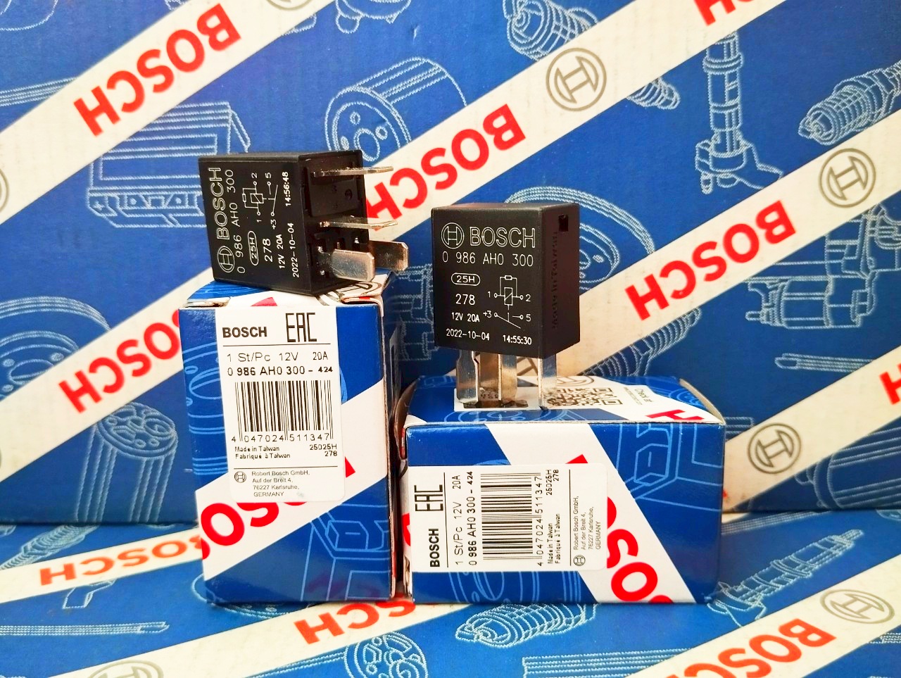 Relay Rờ le Mini Bosch 4 Chân 12V 20A - Relay 300