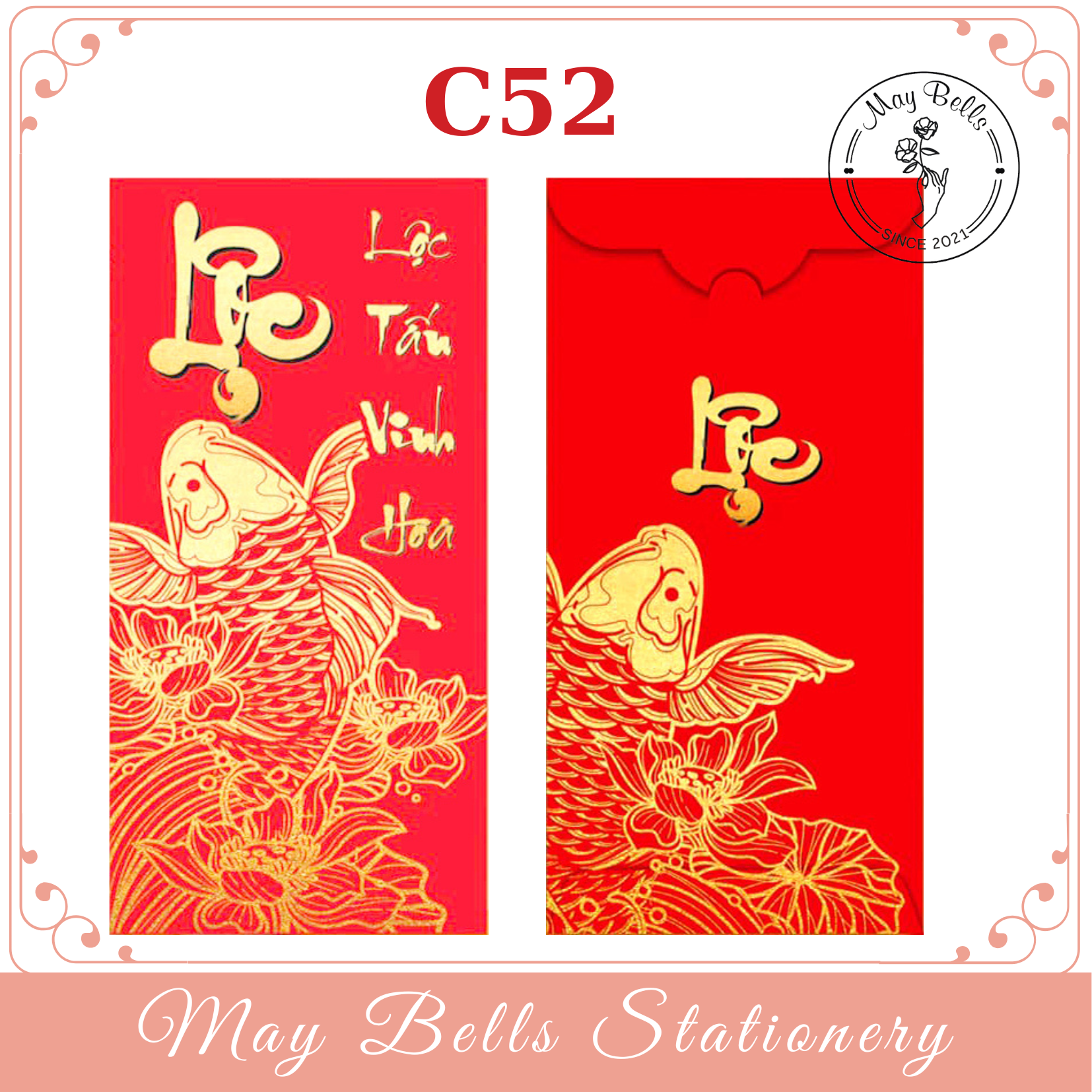 Bao Lì Xì Tết 2024 Giáp Thìn Mẫu PHÚC LỘC THỌ Được Chọn Mẫu, Bao Lì Xì Mừng Tuổi Cao Cấp, Sang Trọng, Dễ Thương