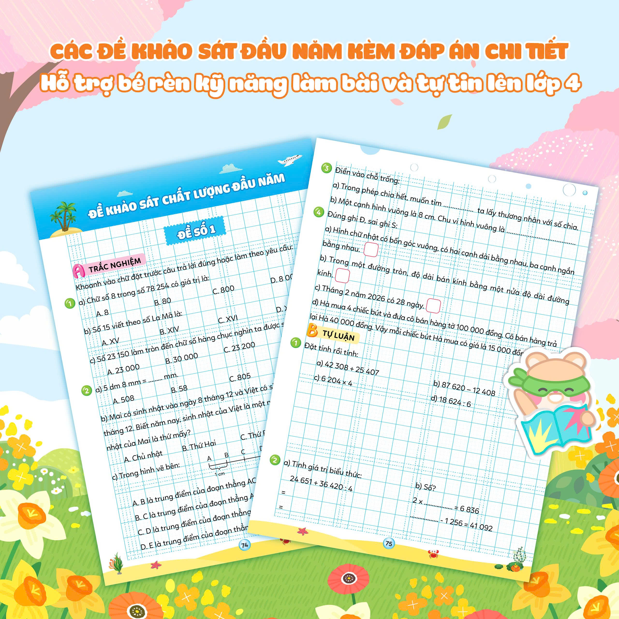 Sách Vở Ôn Hè Toán Lớp 3 - Dành Cho Học Sinh Lớp 3 Lên Lớp 4 (Theo Chương Trình SGK Mới Nhất)