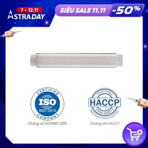 Lõi Màng Bọc Thức Ăn HOÀNG CHÂU PLASTIC 30cm x 100m Dùng Được Cho Lò Vi Sóng An Toàn Thân Thiện Môi Trường